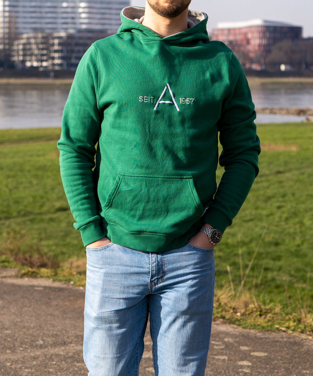 ALTHERR Hoodie Grün Produktbild main 1